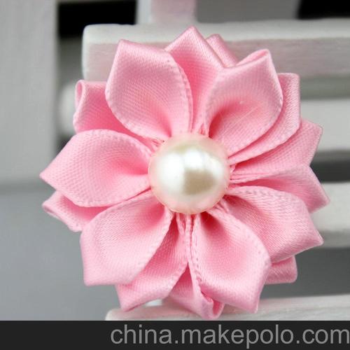 儿童饰品 半边珍珠头花胸花 鞋帽配件 批发 欧美流行